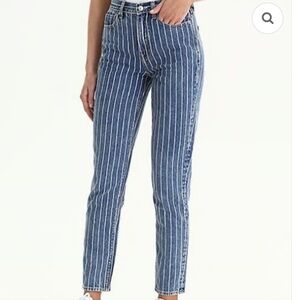 American Eagle Mom Jeans Pinstriped 2